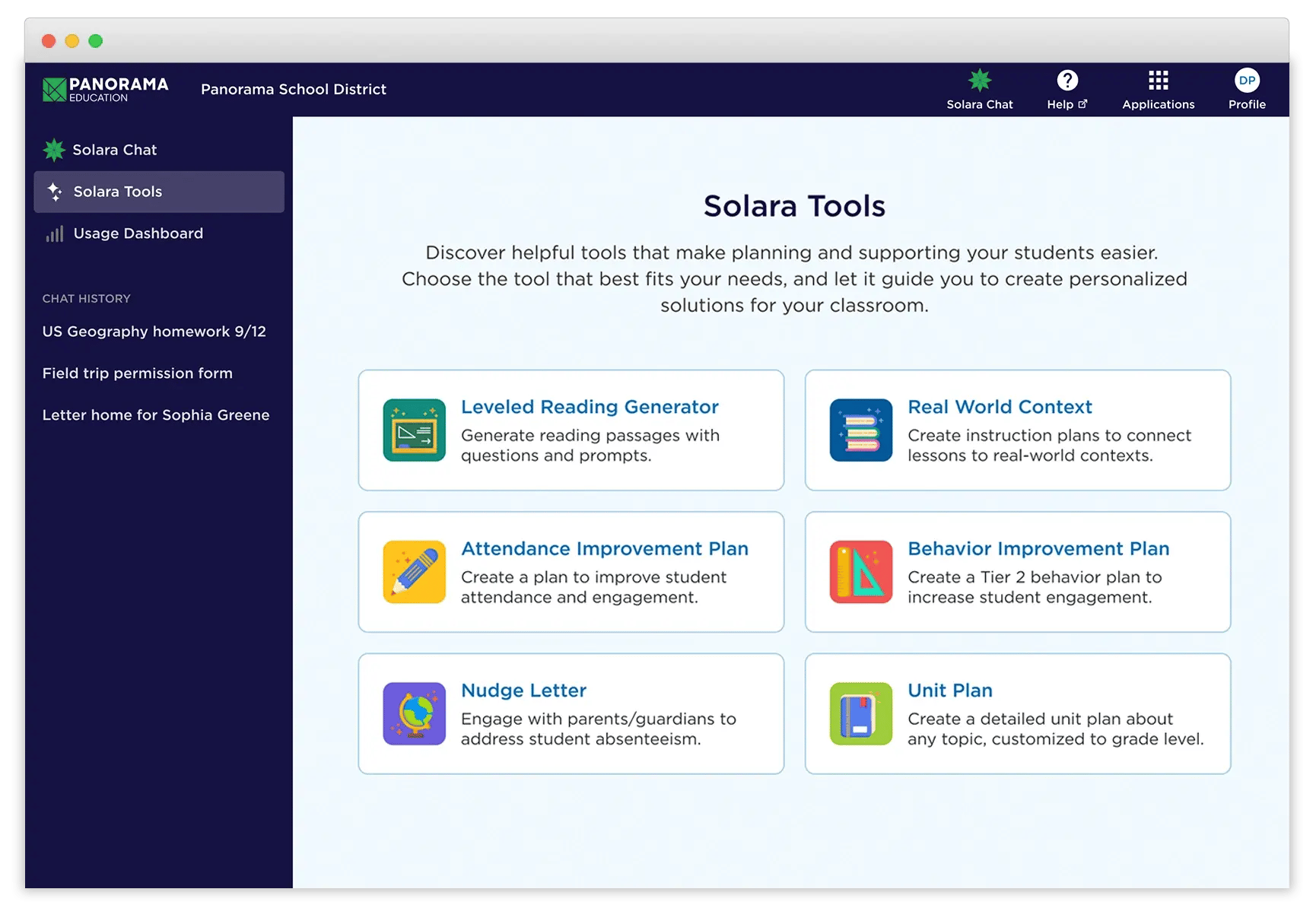 Solara: K-12 AI Platform | Panorama Education